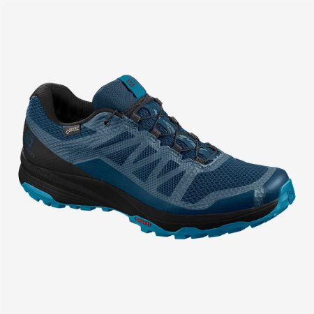 Salomon XA DISCOVERY GTX Mens Trail Running Shoes Blue UK JNHI